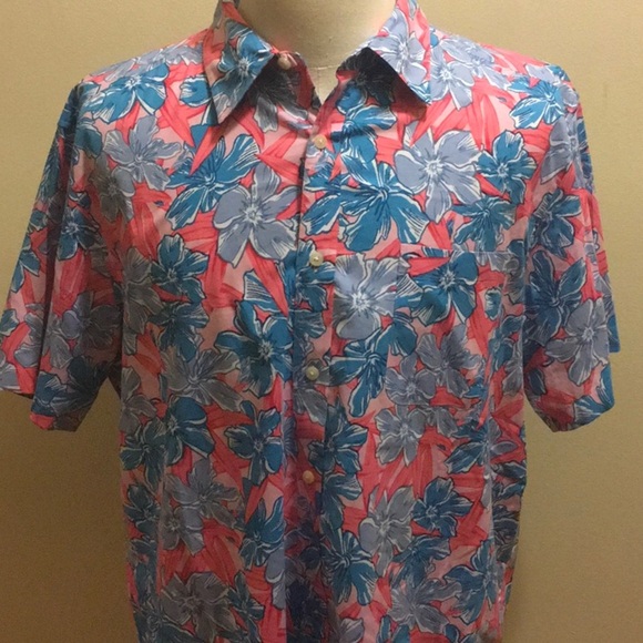 Vineyard Vines Floral Print Shirt in Graphic Multicolor Cotton (sz XL) - Picture 7 of 9